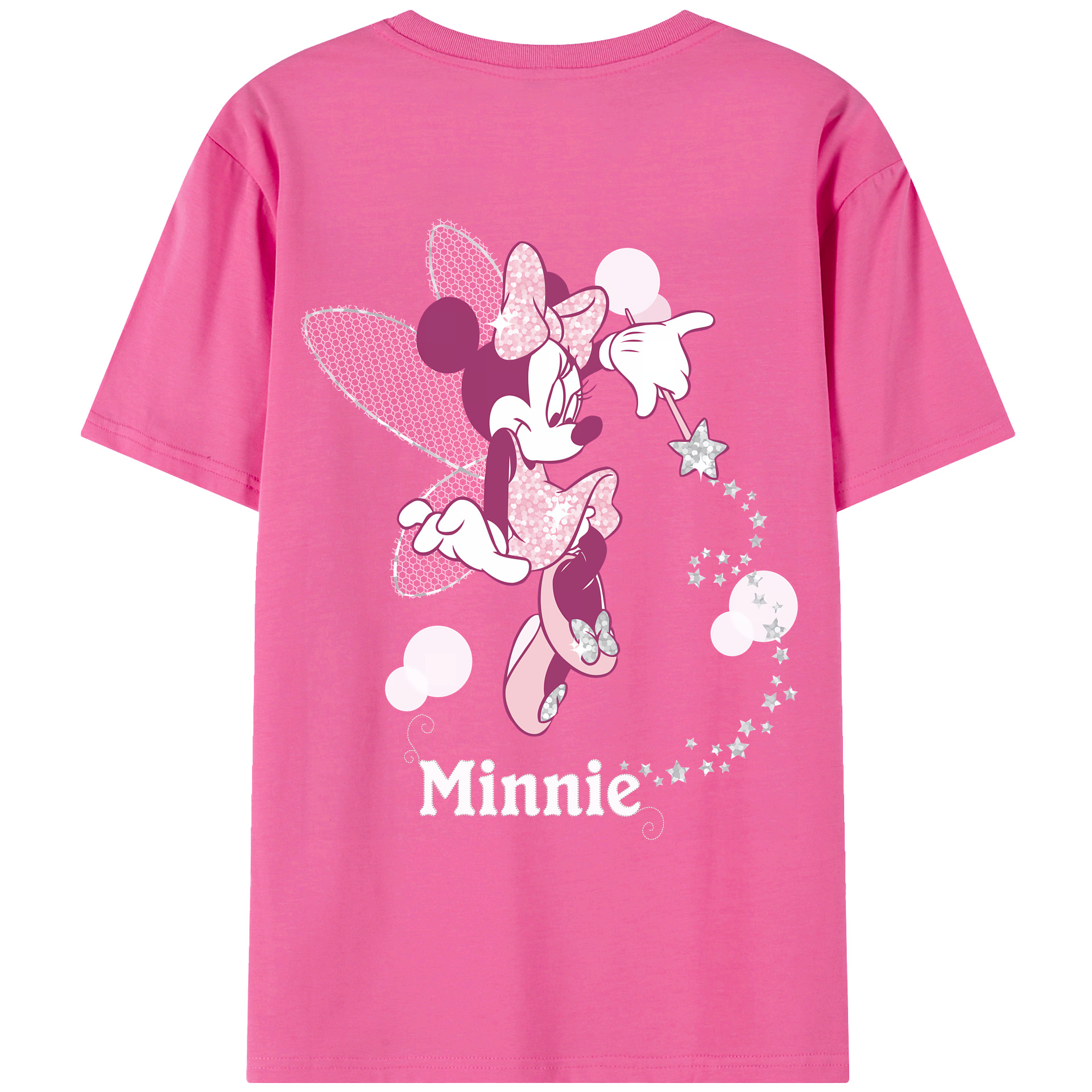 （画像用） ミッキーマウス Mickey Mouse レディース半袖Tシャツ(バックプリント)